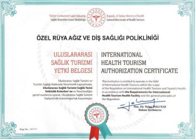 Uluslararası Sağlık Turizmi Yetki Belgesi